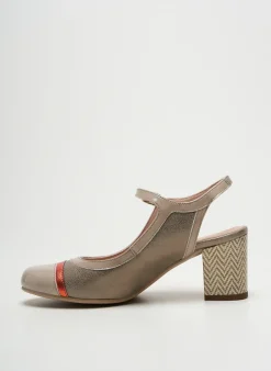 Escarpins Dorking Beige Talon De 4 À 6cm