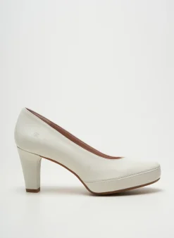 Escarpins Fluchos Blanc Talon De 7 À 9cm