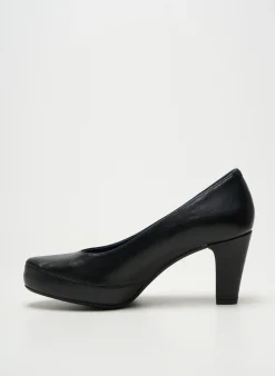 Escarpins Fluchos Noir Talon De 7 À 9cm