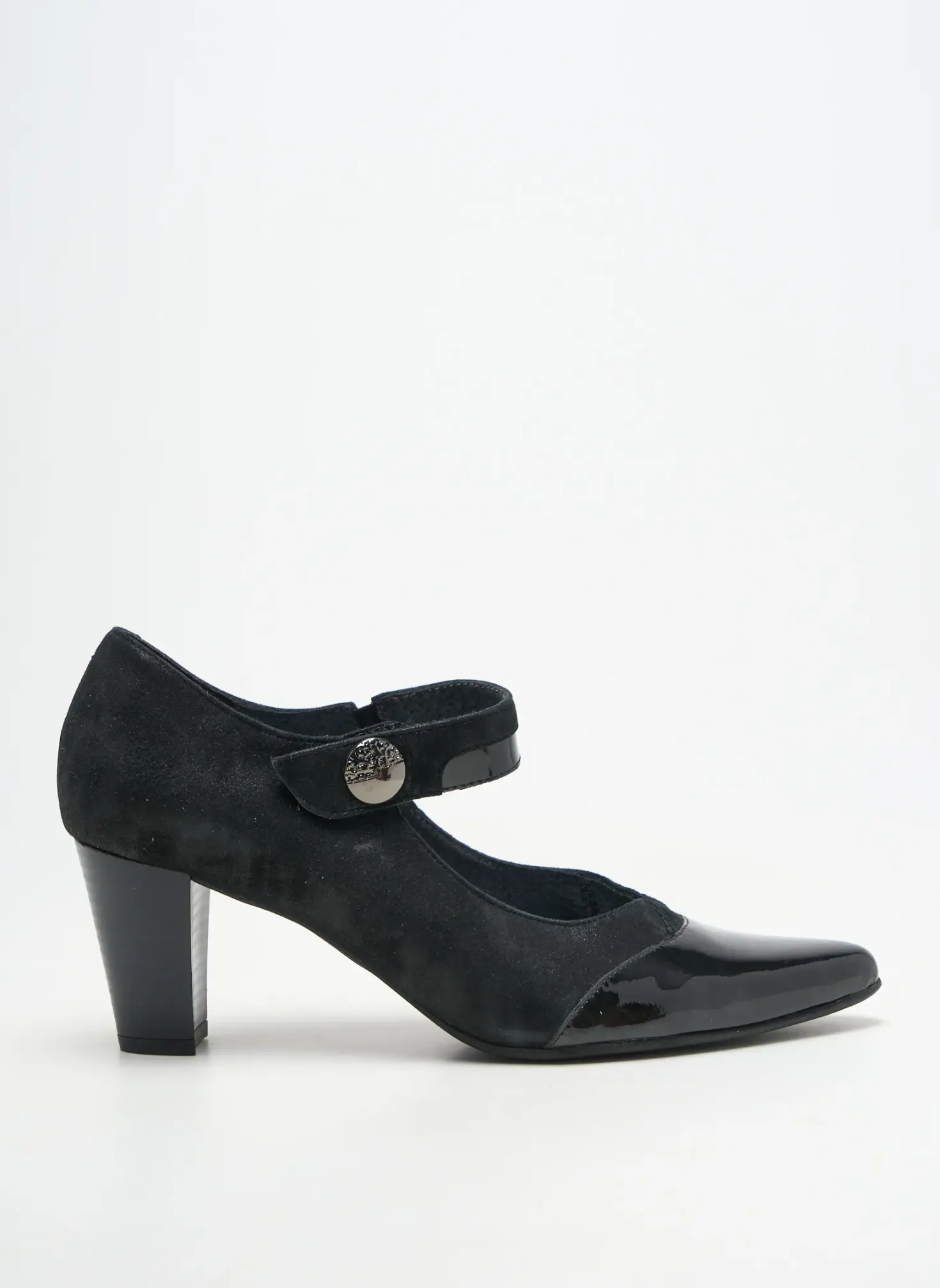 Escarpins Geo-reino Noir Talon De 7 À 9cm
