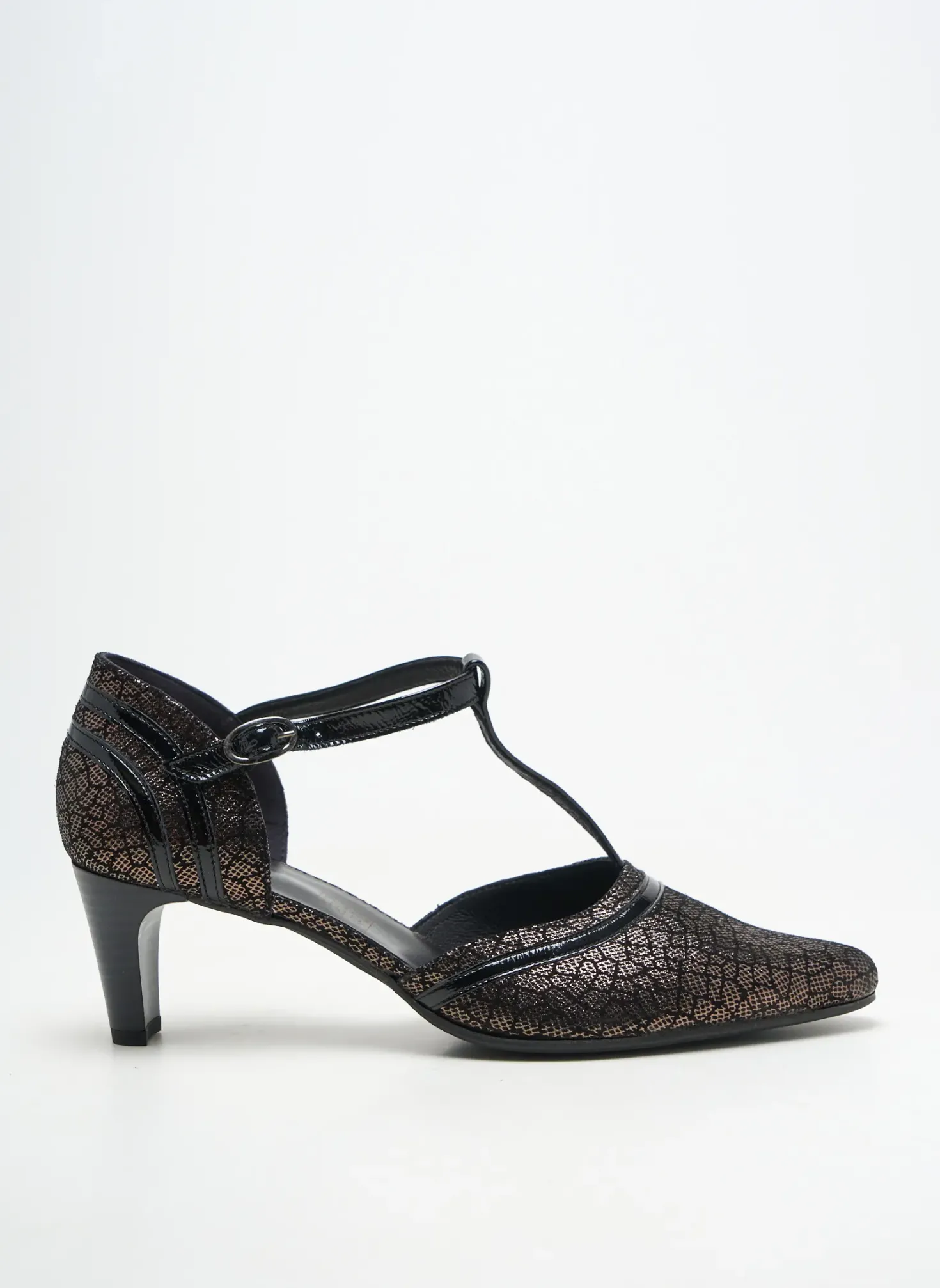 Escarpins Geo-reino Noir Talon De 4 À 6cm