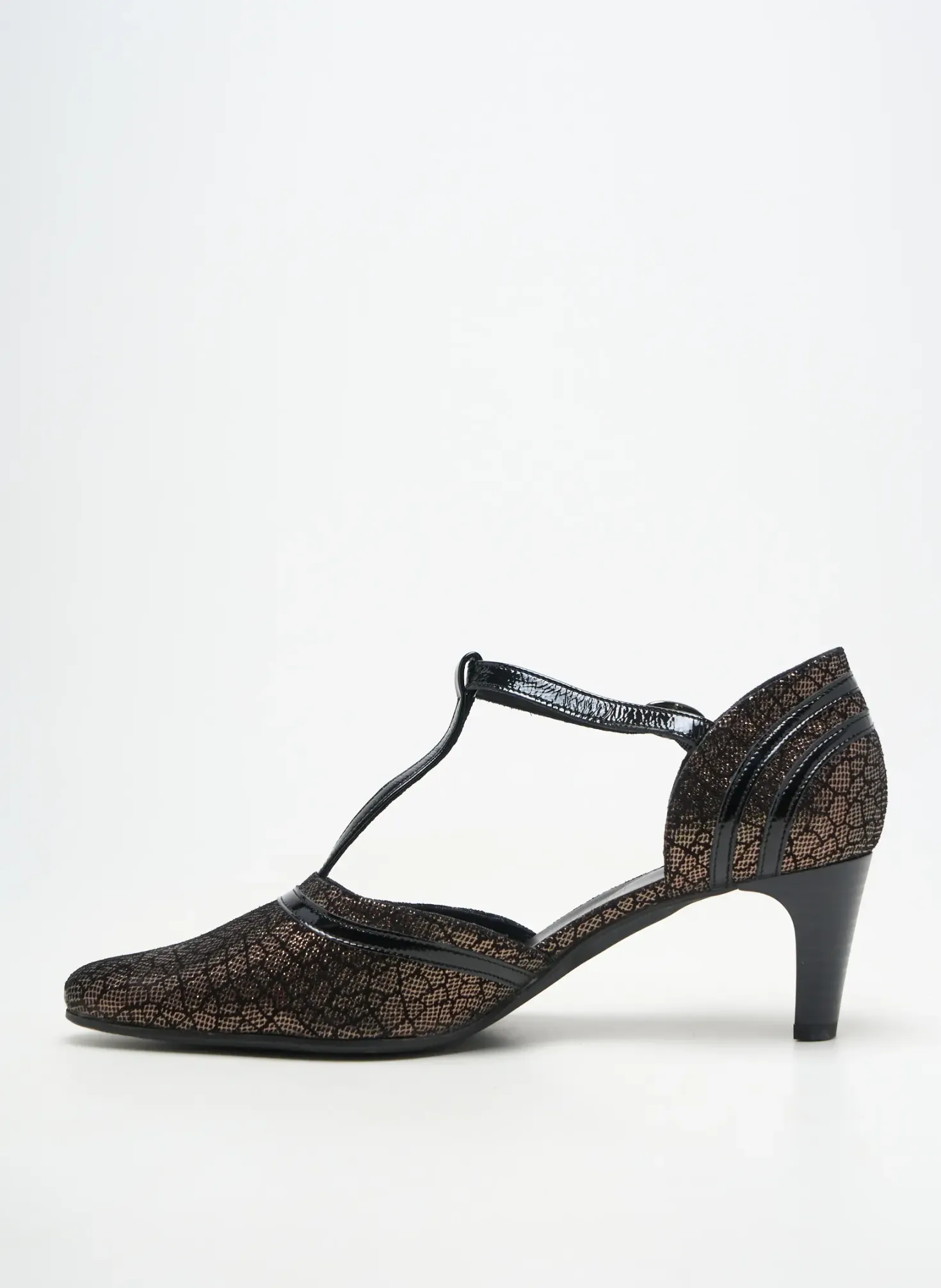 Escarpins Geo-reino Noir Talon De 4 À 6cm