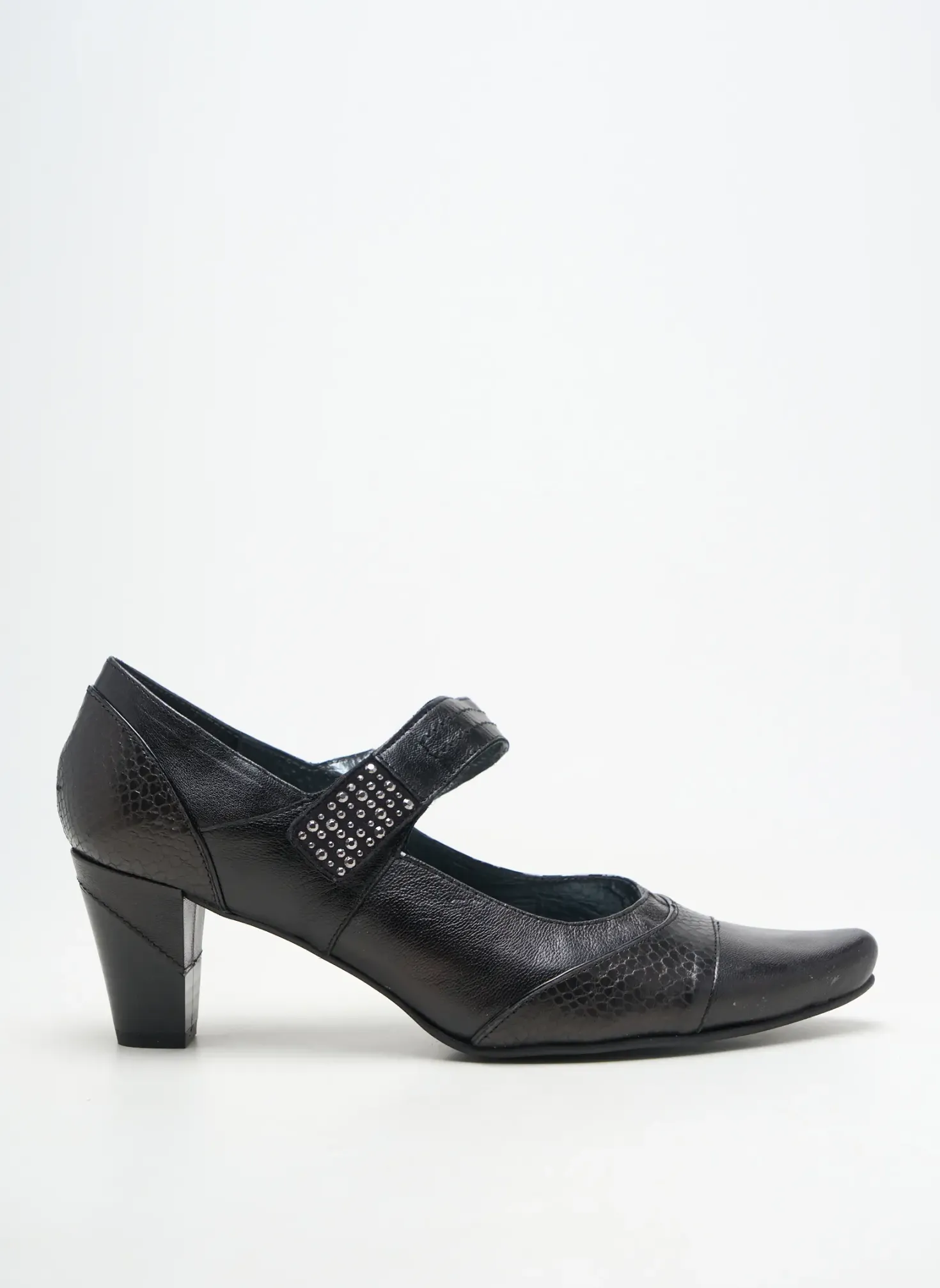 Escarpins Geo-reino Noir Talon De 7 À 9cm