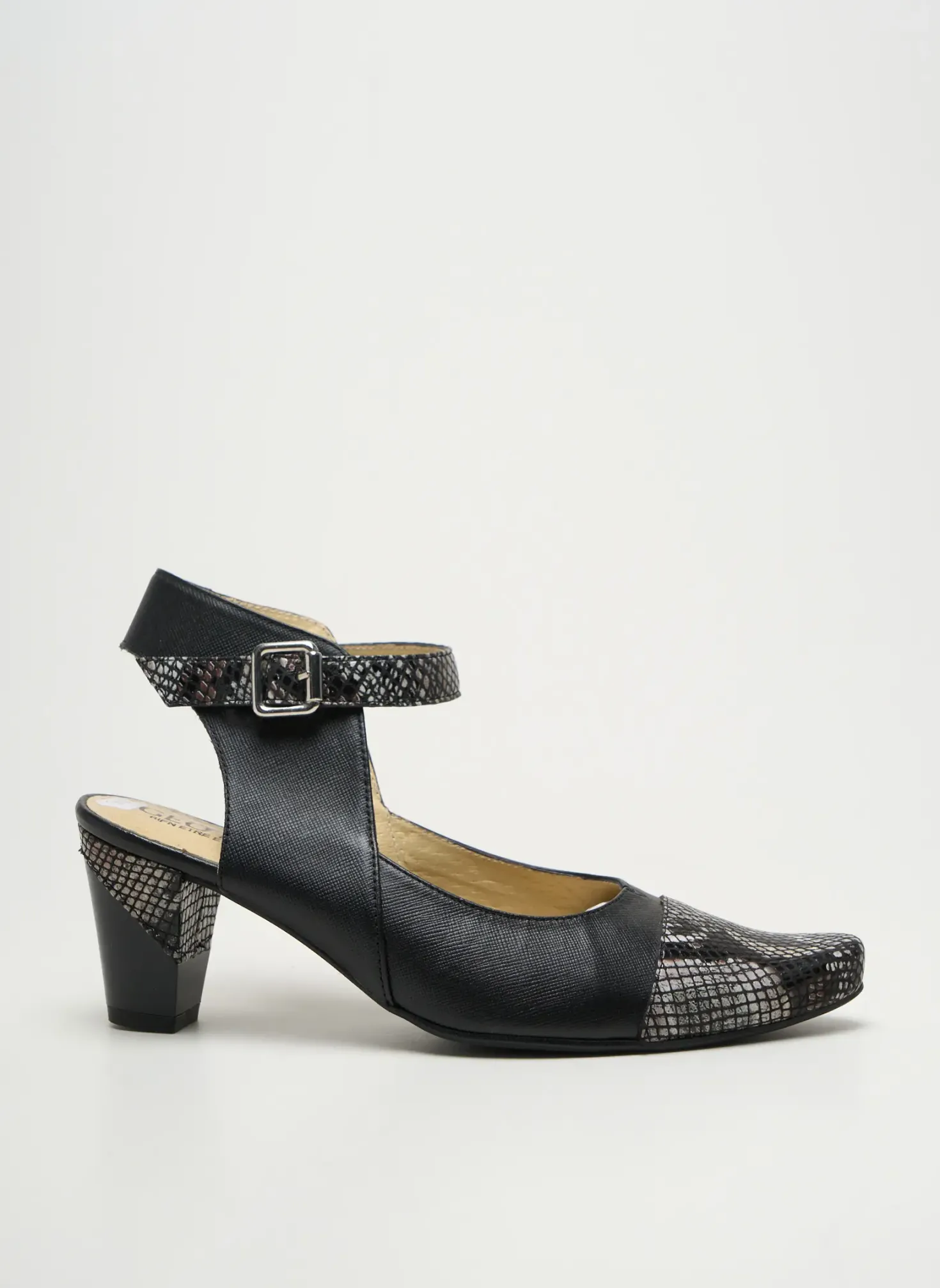 Escarpins Geo-reino Noir Talon De 4 À 6cm