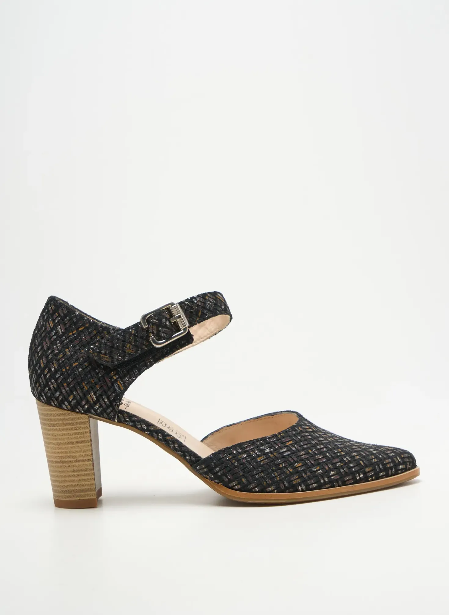 Escarpins Geo-reino Noir Talon De 7 À 9cm