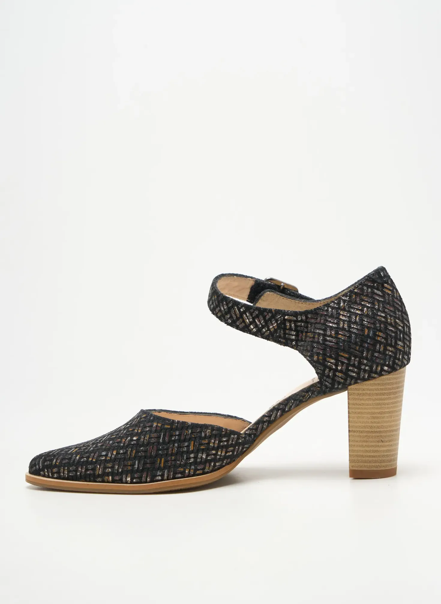 Escarpins Geo-reino Noir Talon De 7 À 9cm