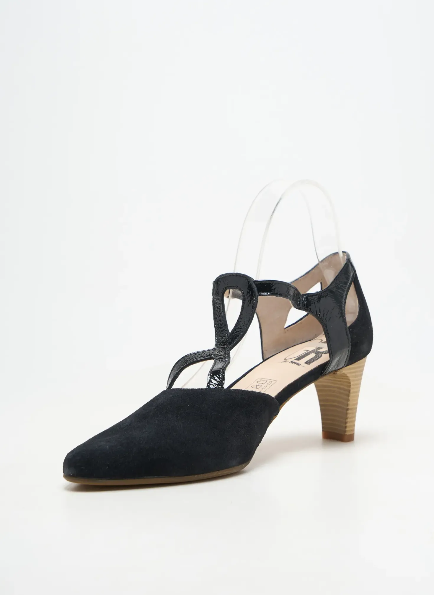Escarpins Geo-reino Noir Talon De 4 À 6cm