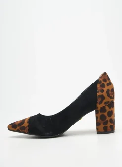 Escarpins Givana Noir Talon De 7 À 9cm