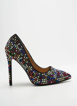 Escarpins Givana Noir Talon Haut De 10cm Et Plus