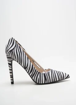 Escarpins Ideal Shoes Blanc Talon Haut De 10cm Et Plus