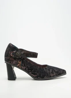 Escarpins Laura Vita Noir Talon De 4 À 6cm