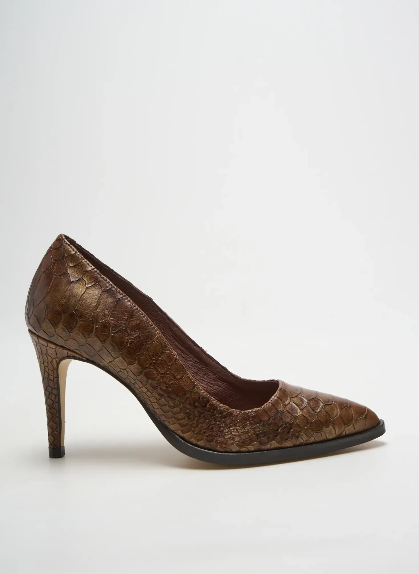 Escarpins Maroli Marron Talon De 7 À 9cm