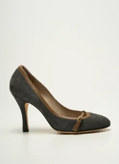 Escarpins Mina Buenos Aires Gris Talon De 7 À 9cm