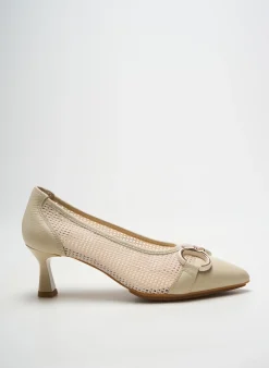 Escarpins Mlv Beige Talon De 4 À 6cm