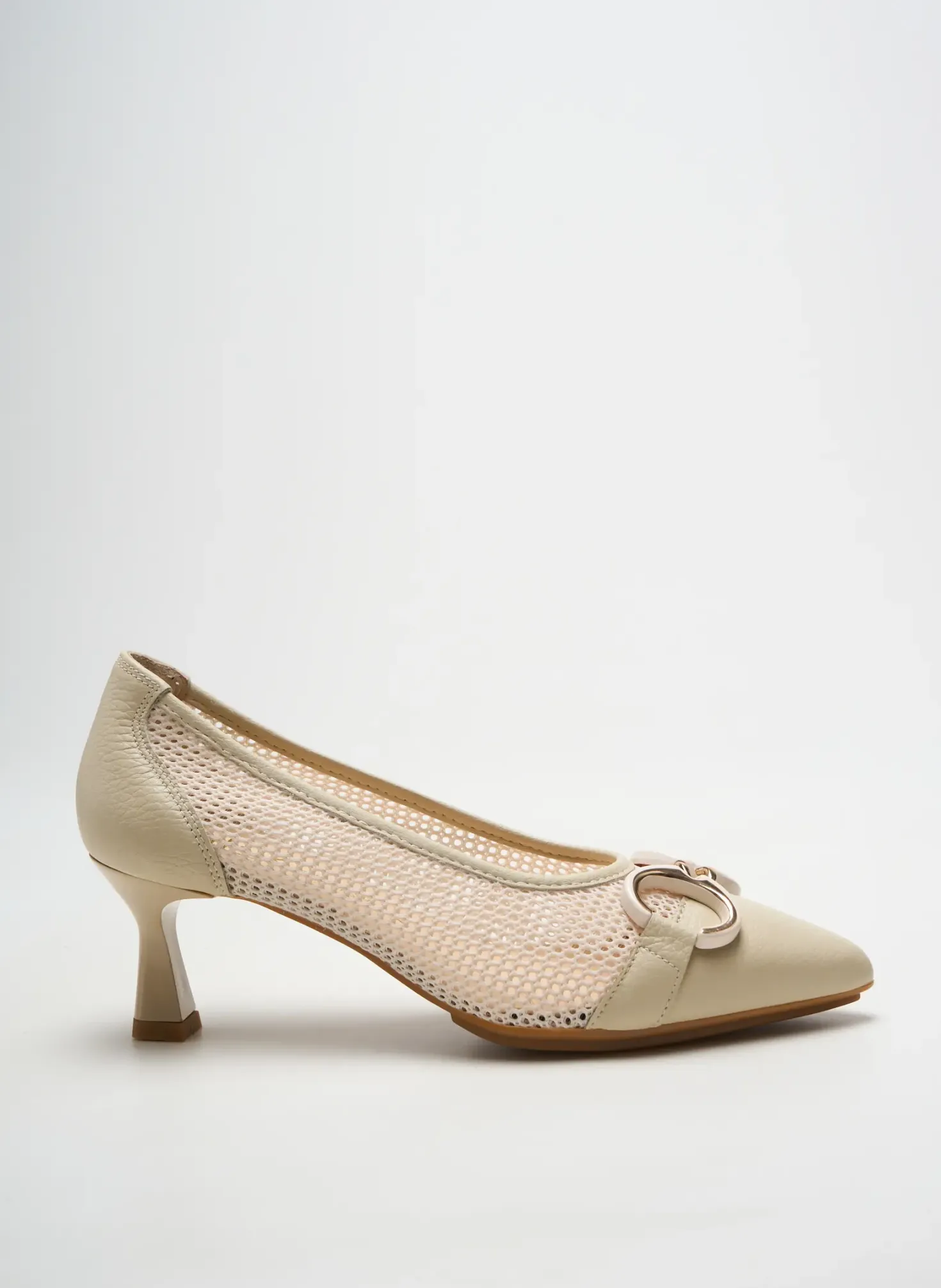 Escarpins Mlv Beige Talon De 4 À 6cm