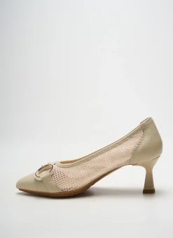 Escarpins Mlv Beige Talon De 4 À 6cm