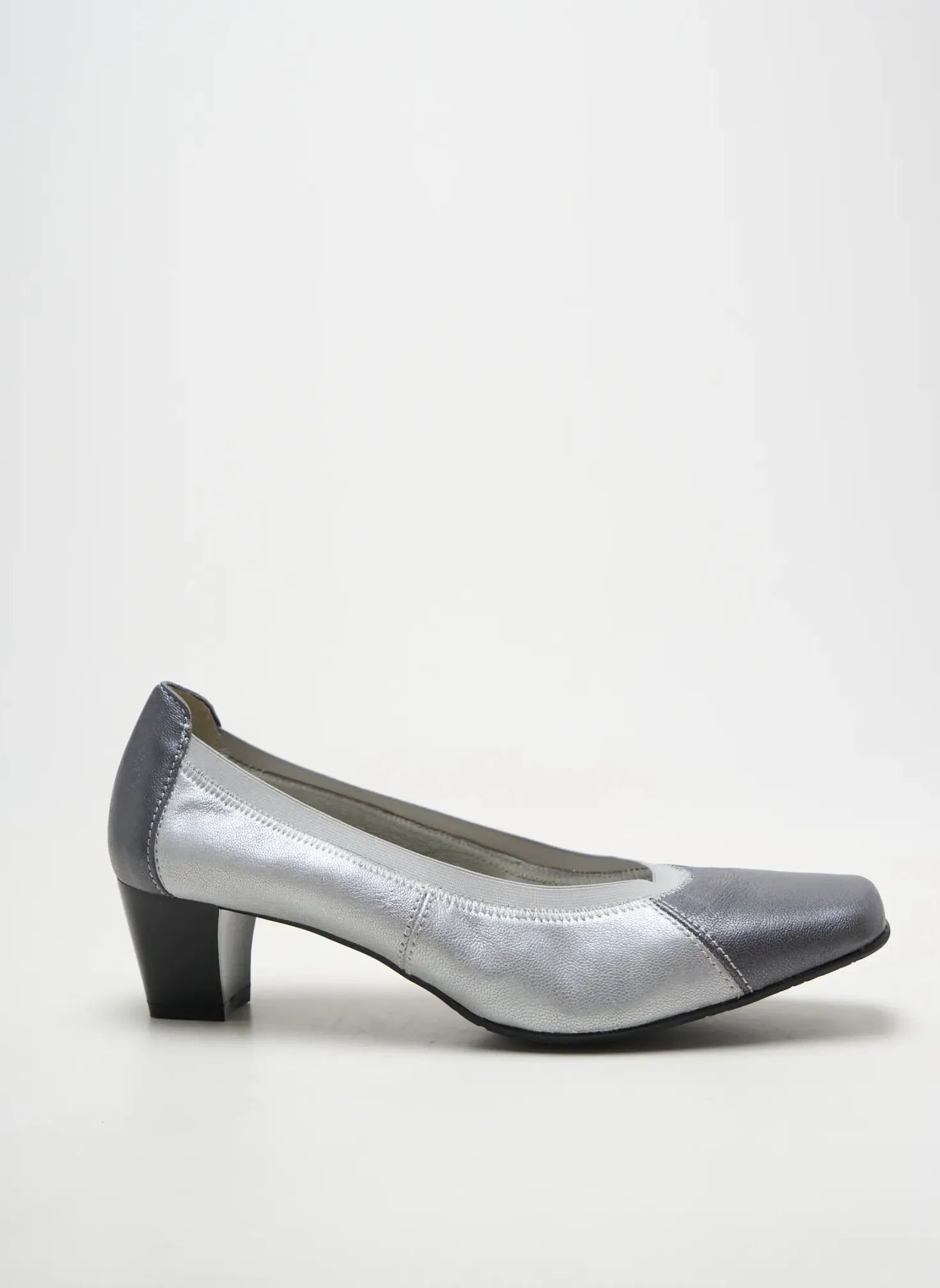 Escarpins Pedi Girl Argent Talon De 4 À 6cm