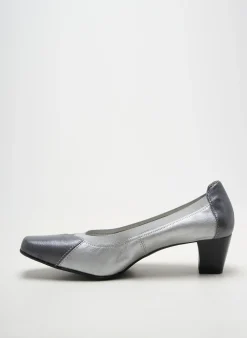 Escarpins Pedi Girl Argent Talon De 4 À 6cm