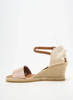 Espadrilles Bella Storia Beige Talon De 7 À 9cm