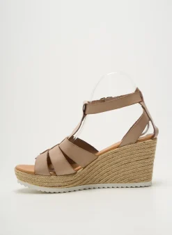 Espadrilles Bella Storia Beige Talon De 7 À 9cm
