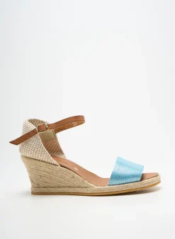 Espadrilles Bella Storia Bleu Talon De 4 À 6cm