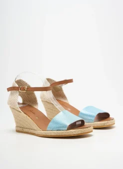 Espadrilles Bella Storia Bleu Talon De 4 À 6cm