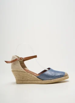 Espadrilles Bella Storia Bleu Talon De 4 À 6cm