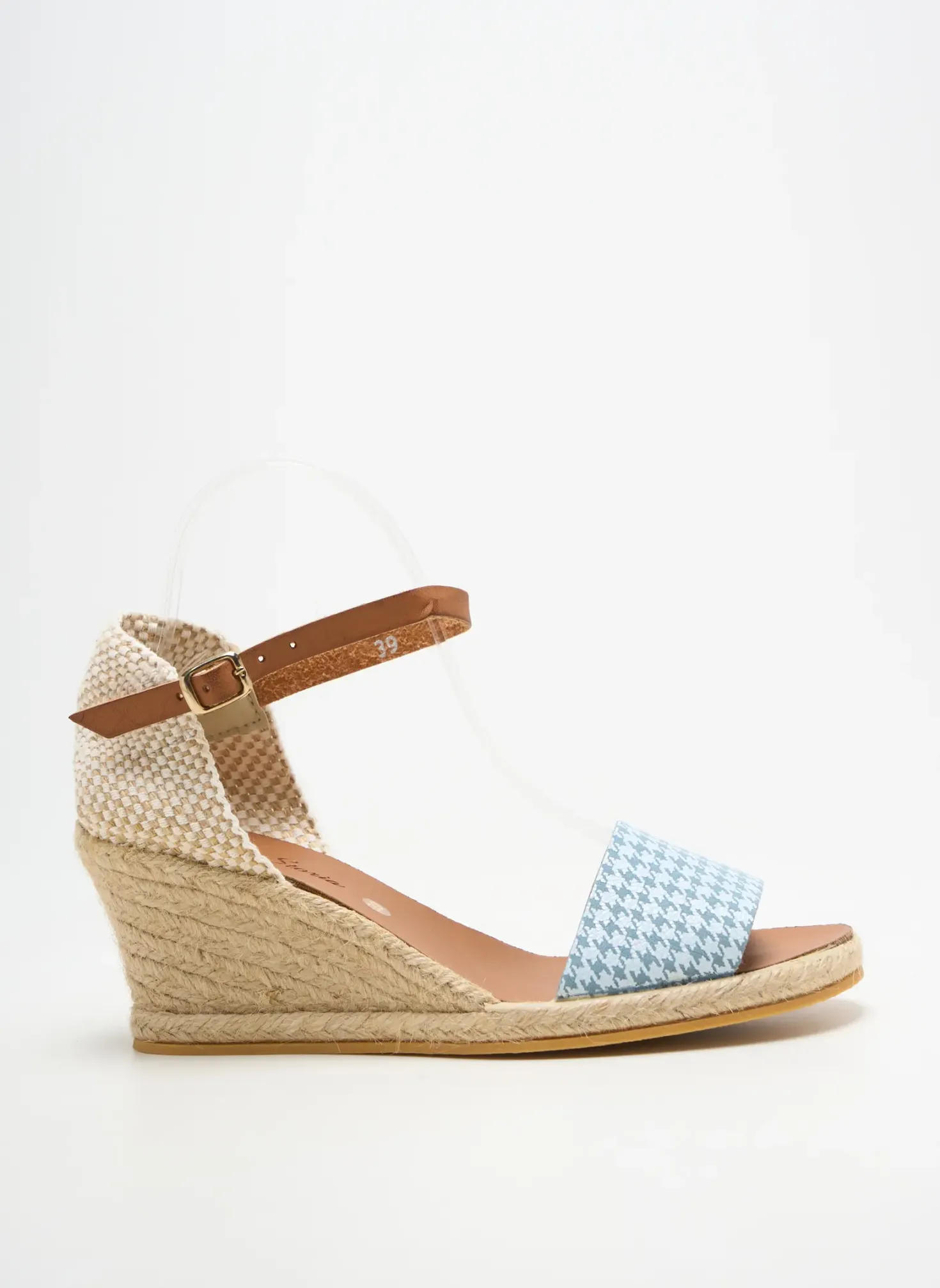Espadrilles Bella Storia Bleu Talon De 4 À 6cm