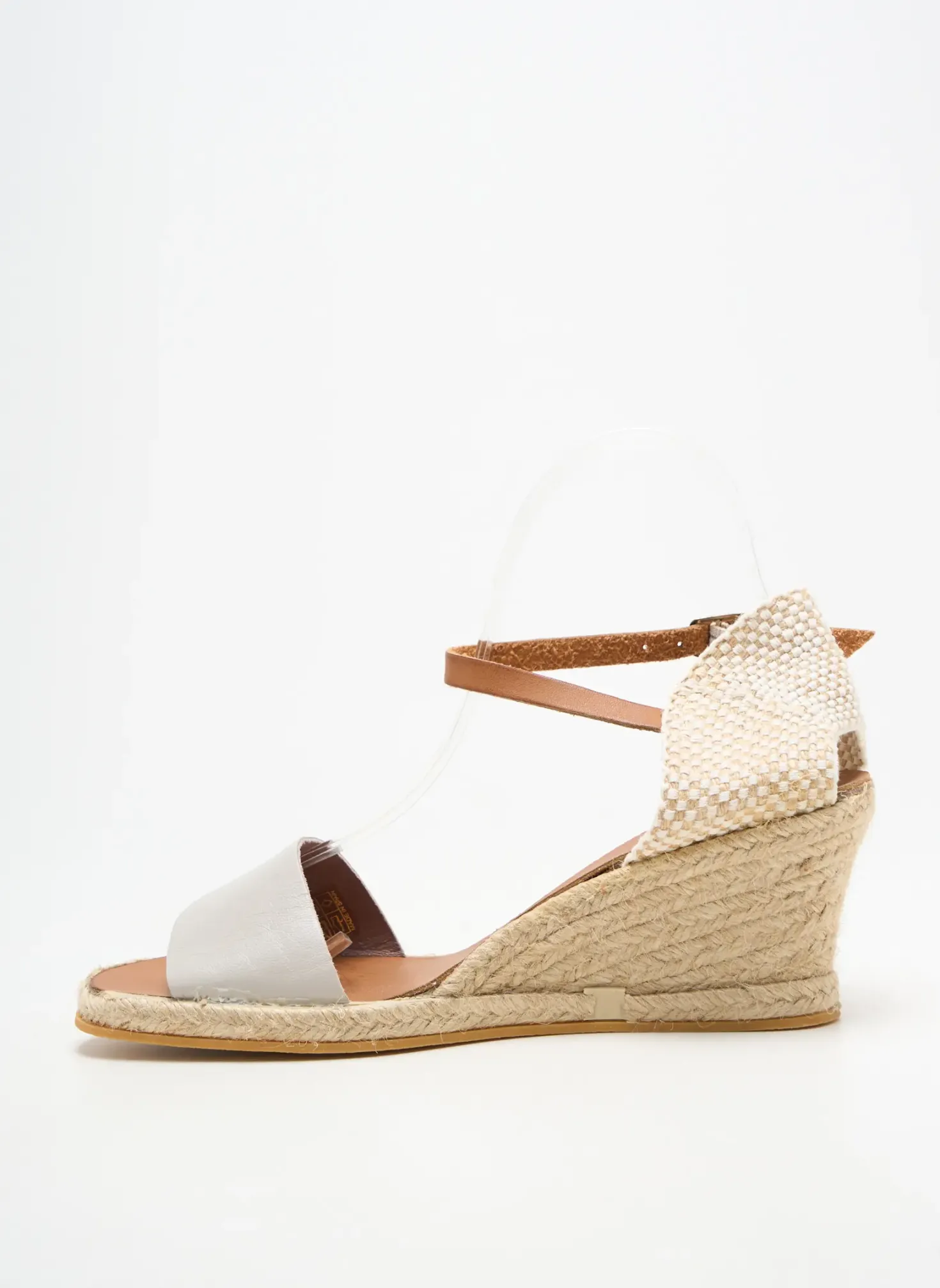 Espadrilles Bella Storia Gris Talon De 4 À 6cm
