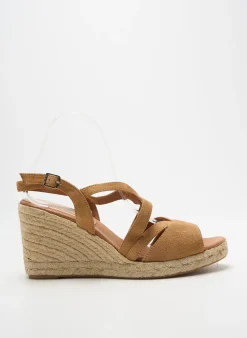 Espadrilles Carmen Saiz Marron Talon De 7 À 9cm