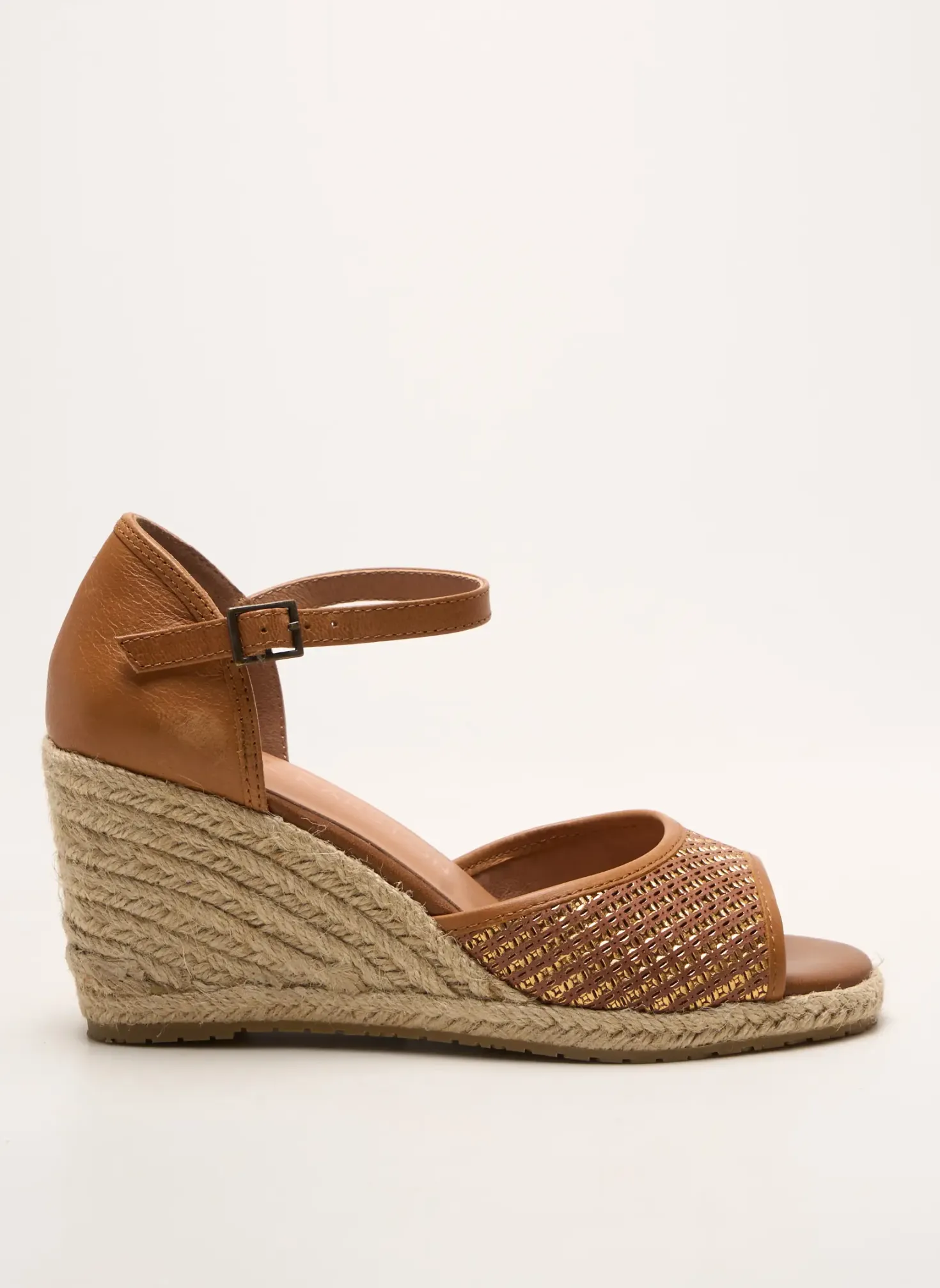 Espadrilles Emilie Karston Marron Talon De 7 À 9cm