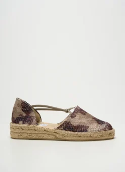 Espadrilles Emma Beige Talon Plat Jusqu'à 3cm