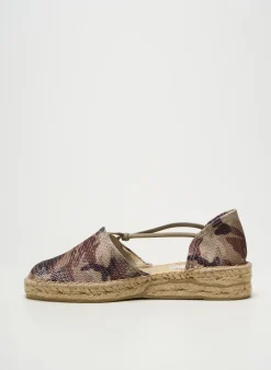 Espadrilles Emma Beige Talon Plat Jusqu'à 3cm