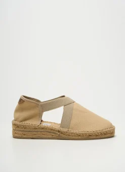 Espadrilles Emma Beige Talon Plat Jusqu'à 3cm