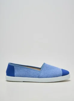 Espadrilles Heine Bleu Talon Plat Jusqu'à 3cm