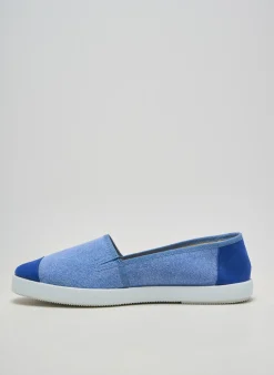 Espadrilles Heine Bleu Talon Plat Jusqu'à 3cm