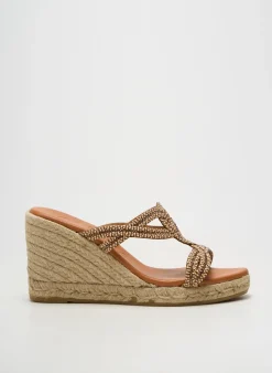Espadrilles Kanna Marron Talon De 7 À 9cm