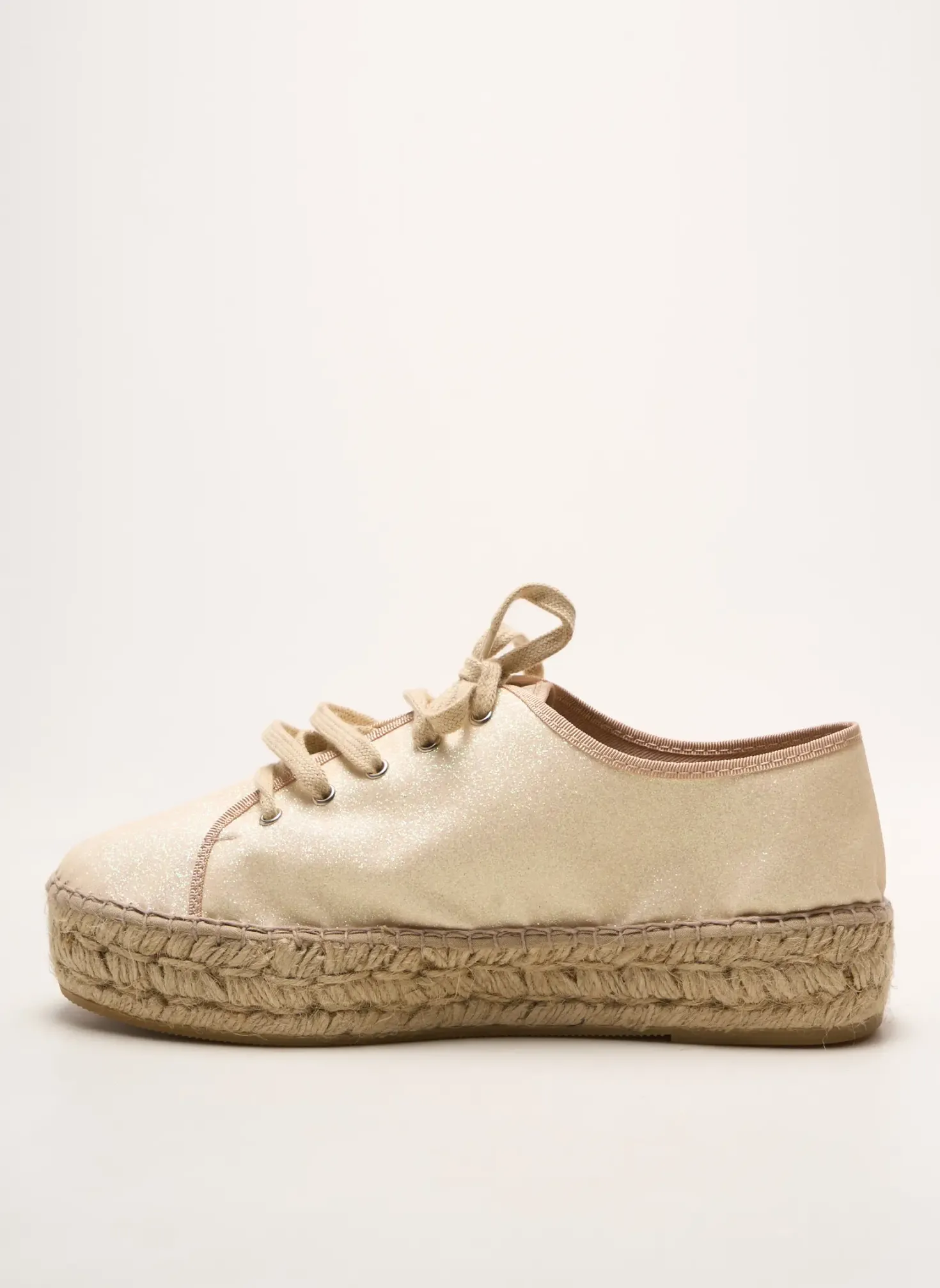 Espadrilles La Maison De L'espadrille Beige Talon De 4 À 6cm
