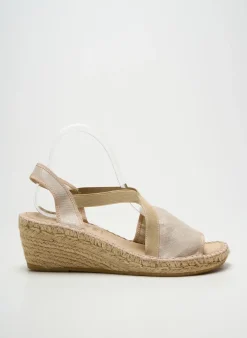 Espadrilles La Maison De L'espadrille Beige Talon De 4 À 6cm