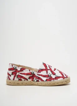 Espadrilles La Maison De L'espadrille Blanc Talon Plat Jusqu'à 3cm