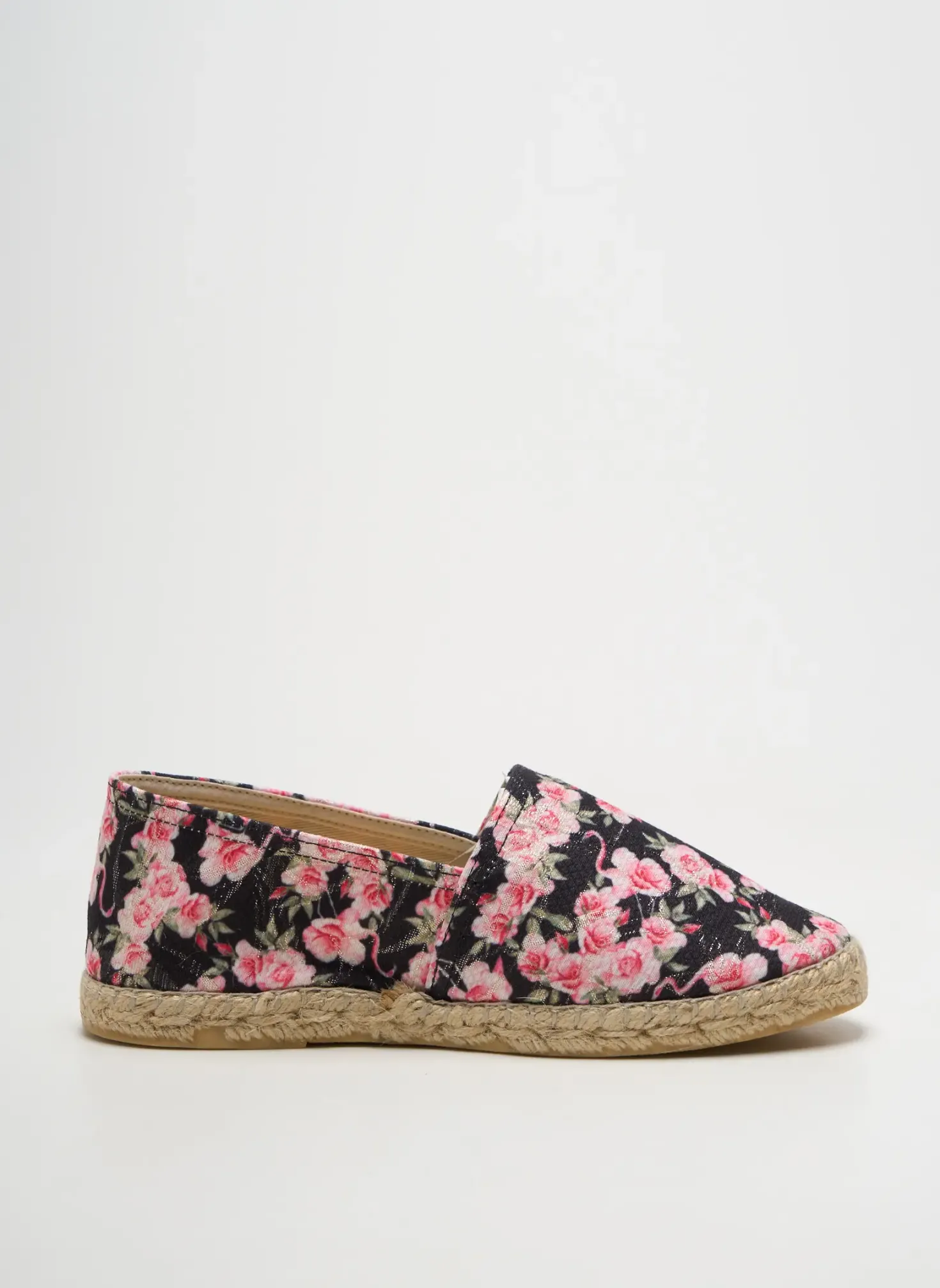 Espadrilles La Maison De L'espadrille Noir Talon Plat Jusqu'à 3cm