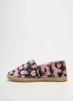 Espadrilles La Maison De L'espadrille Noir Talon Plat Jusqu'à 3cm