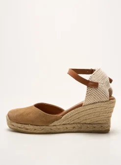 Espadrilles La Maison De L'espadrille Marron Talon De 7 À 9cm