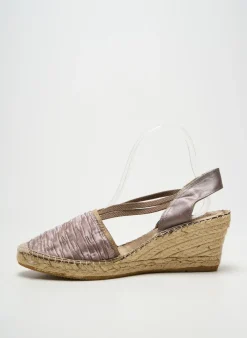 Espadrilles La Maison De L'espadrille Beige Talon De 7 À 9cm