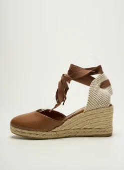 Espadrilles La Maison De L'espadrille Marron Talon De 7 À 9cm