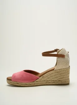 Espadrilles La Maison De L'espadrille Rose Talon De 7 À 9cm