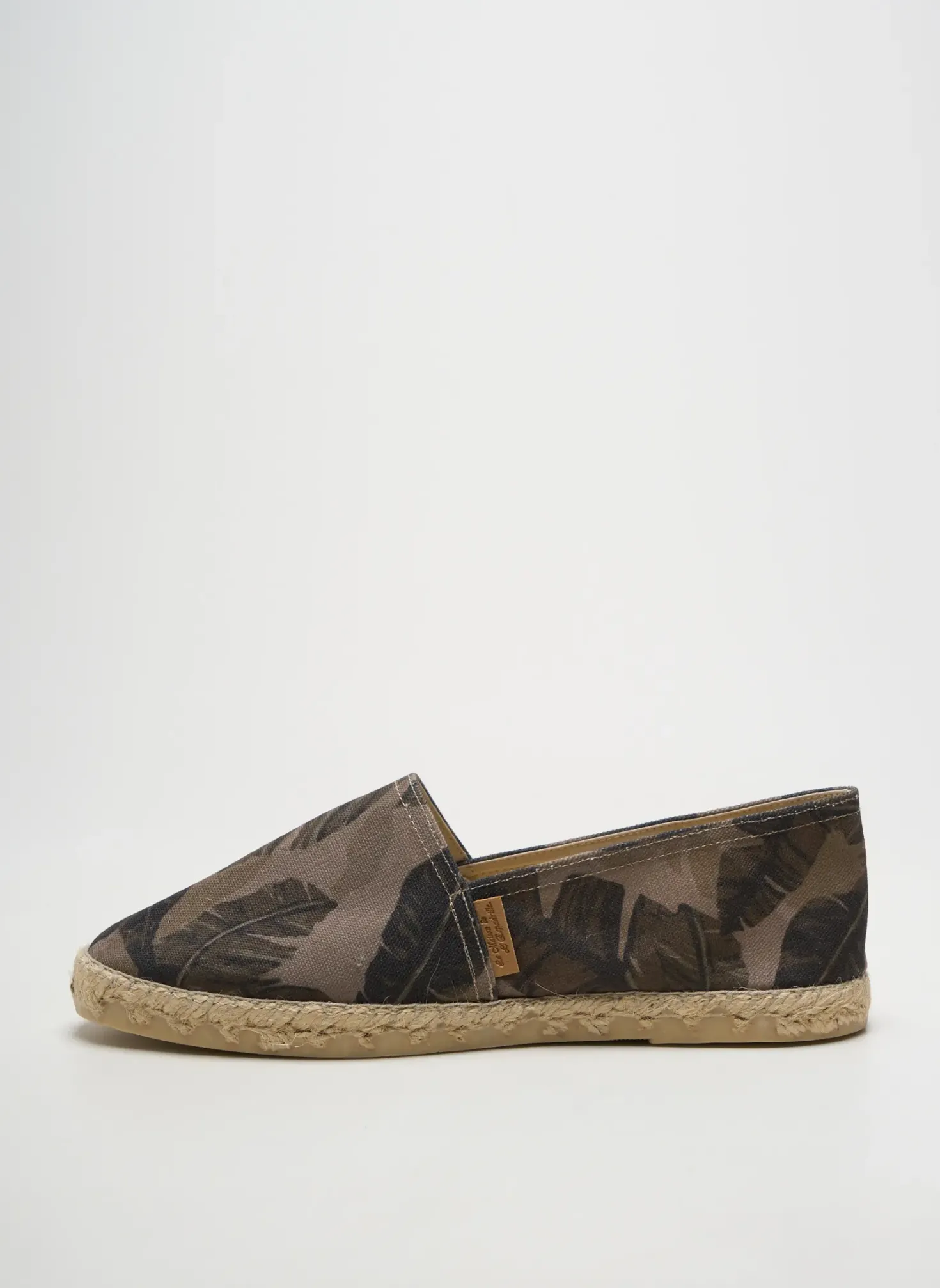 Espadrilles La Maison De L'espadrille Vert Talon Plat Jusqu'à 3cm