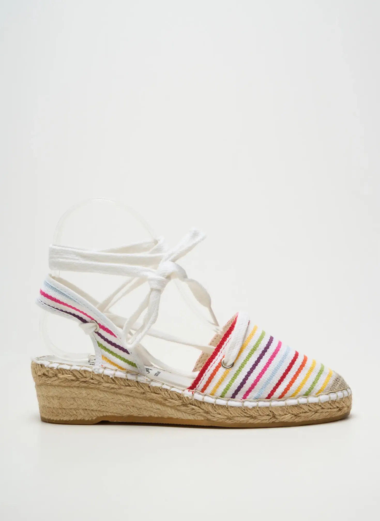 Espadrilles La Maison De L'espadrille Blanc Talon De 4 À 6cm