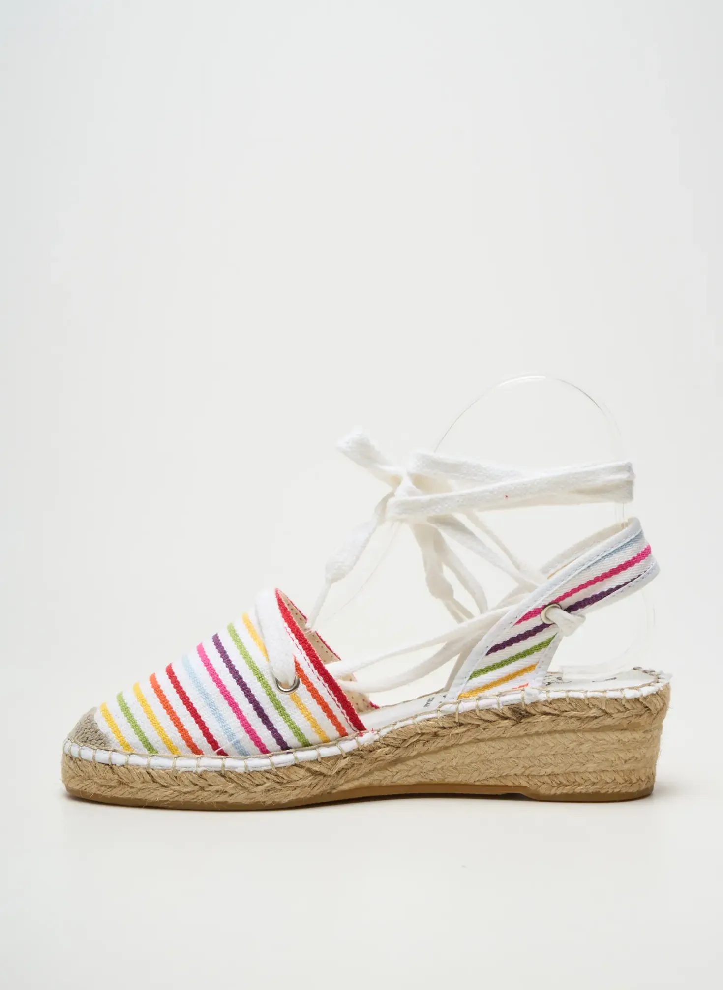 Espadrilles La Maison De L'espadrille Blanc Talon De 4 À 6cm