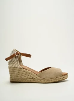 Espadrilles La Maison De L'espadrille Beige Talon De 7 À 9cm